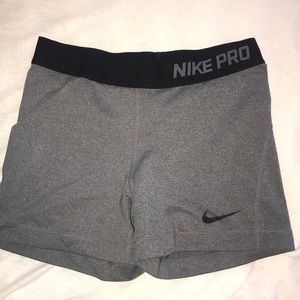 Nike pro compression shorts